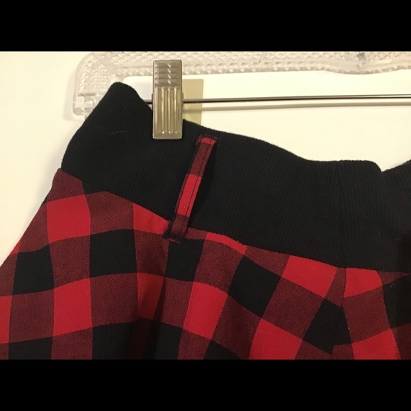 Girls camp rock Buffalo check red n black plaid ruffled mini skirt - Picture 6 of 12